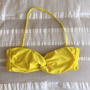 XS yellow bikini top